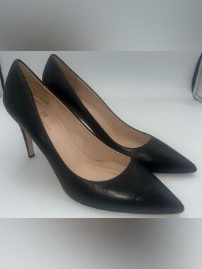 Bruno Magli Telma Heels All Leather Cushion Black Pumps Women’s SZ EU40.5 US10.5